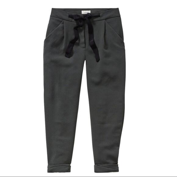 Aritzia Pants - Aritzia Wilfred Allant Cropped Tie Waist Pant Charcoal Size 6